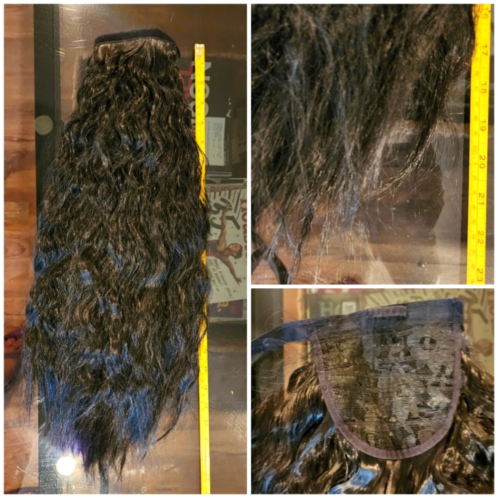 Long, Wavy, Wrap/Tie Ponytail Wig/Hairpiece (Costume, LARP, Content Creation)